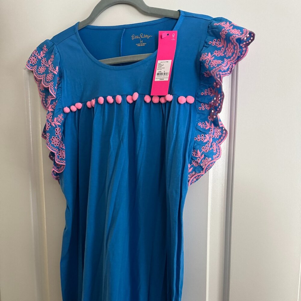 NWT Lilly Pulitzer blue Ave dress sz med